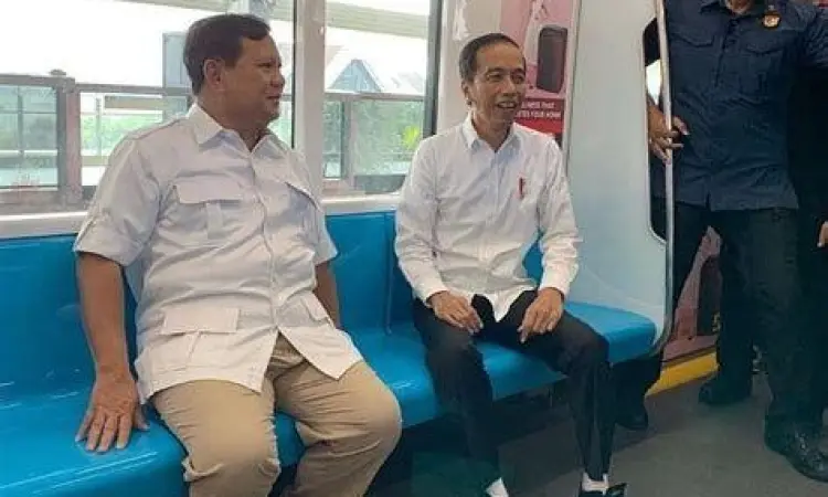 Rekonsiliasi Politik MRT Pertemuan Jokowi dan Prabowo di MRT Lebak Bulus