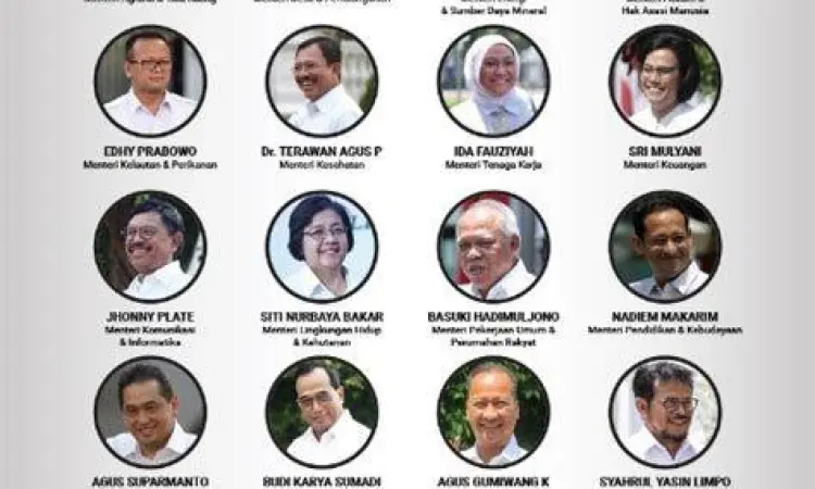 Jokowi dan Prabowo dalam rapat kabinet