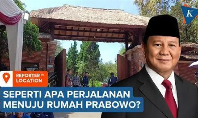 Potret udara kediaman Prabowo di Hambalang Bogor