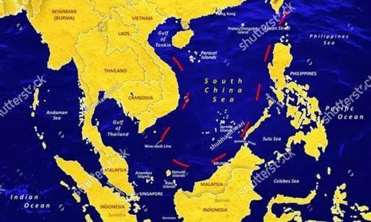 Geopolitik Laut China Selatan Peta geopolitik Laut China Selatan dan posisi Indonesia