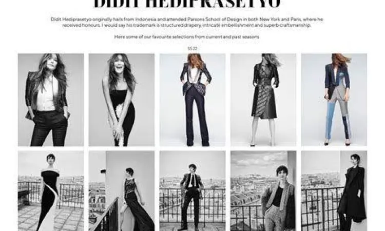 Karya Didit Hediprasetyo Karya busana Didit Hediprasetyo di Paris