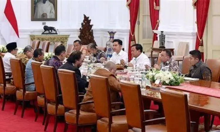 Pertemuan Prabowo Subianto dengan para ketua umum partai politik