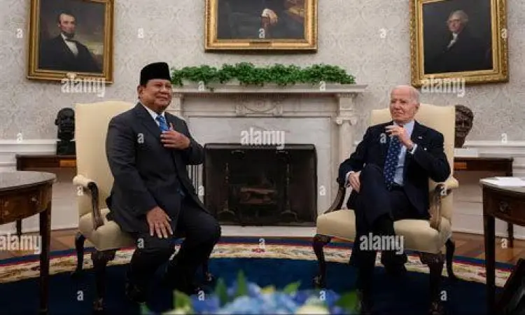 Pertemuan Prabowo Subianto dengan Joe Biden di Gedung Putih