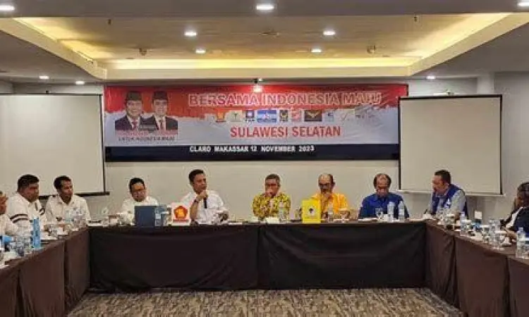 Pertemuan pemimpin partai Koalisi Indonesia Maju