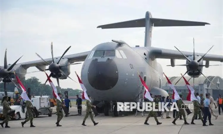 Armada Udara Indonesia Pesawat angkut militer di pangkalan udara Indonesia