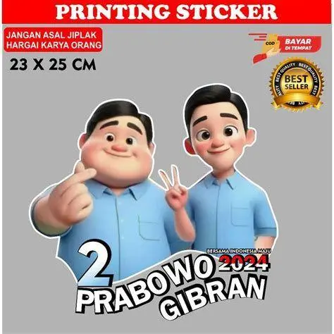 Stiker WA Prabowo Viral Varian stiker WhatsApp Prabowo gemoy