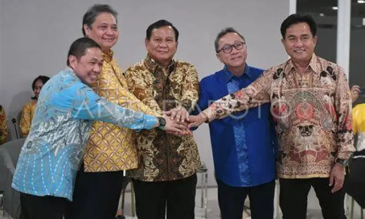 Rapat tertutup pimpinan partai Koalisi Indonesia Maju