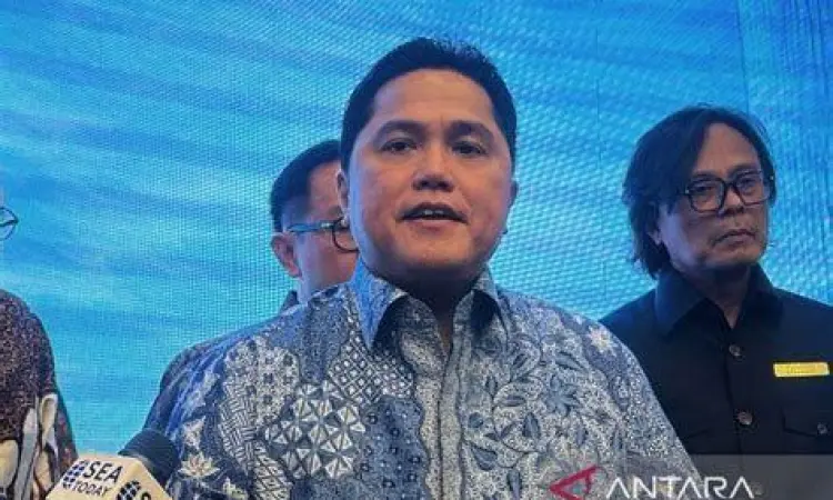 Data grafik pertumbuhan dividen BUMN di bawah Erick Thohir