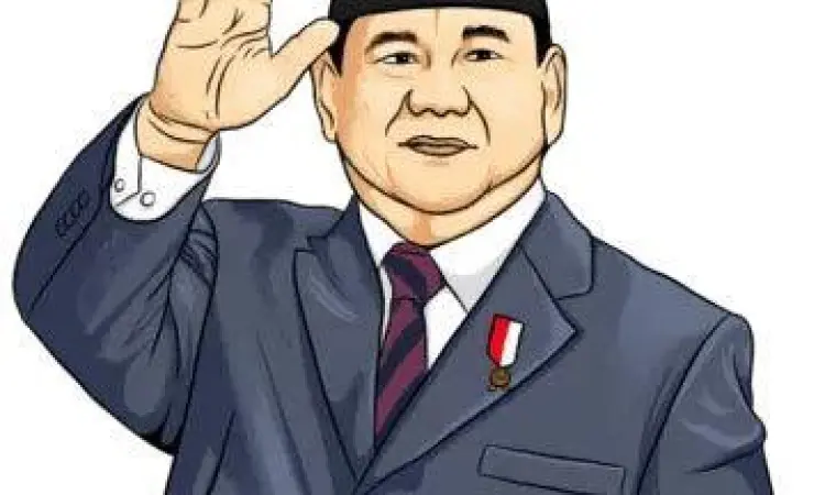 Asset gambar Prabowo Subianto format PNG transparan