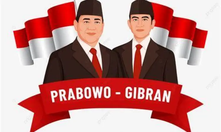 Gambar Prabowo dan Gibran format PNG transparan
