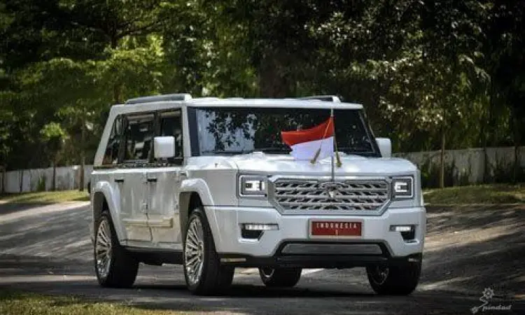 Pindad Maung Garuda untuk Menteri Eksterior gagah mobil dinas menteri prabowo buatan Pindad