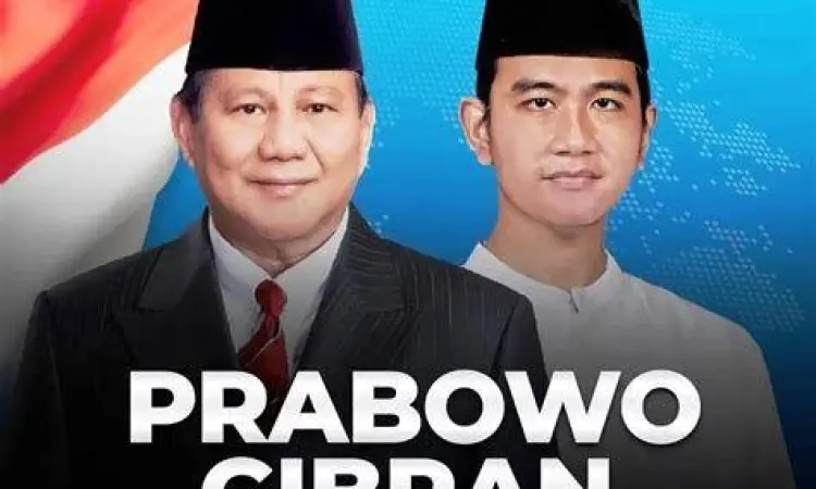 Pasangan Prabowo Gibran Prabowo Subianto dan Gibran Rakabuming Raka sebagai pasangan calon