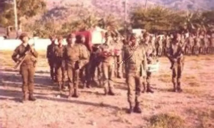 Pasukan TNI dalam operasi Seryoja di Timor Timur