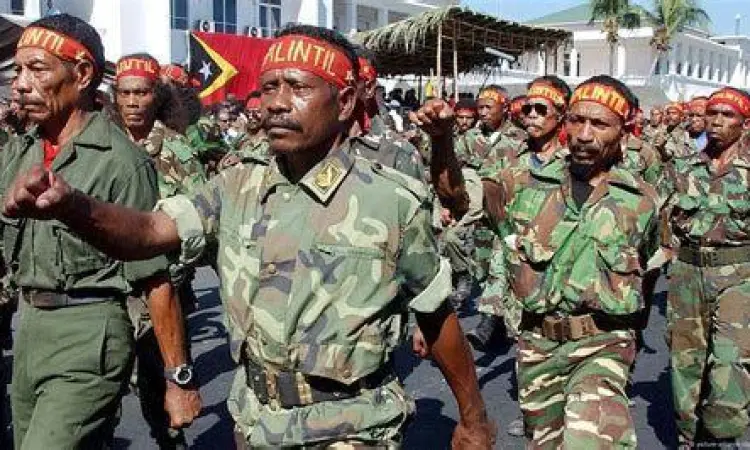 Peta wilayah operasi militer di Timor Timur