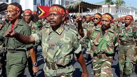 Peta Operasi Timor Timur Peta wilayah operasi militer di Timor Timur