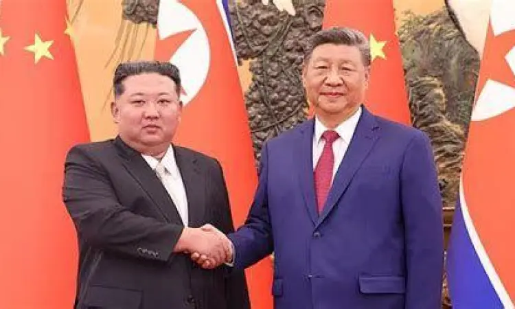 Kim Jong Un dalam pertemuan tingkat tinggi internasional