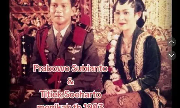 Pernikahan Prabowo Subianto dan Titiek Soeharto tahun 1983